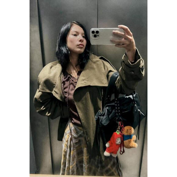 Zara Jackets & Blazers - ZARA SHORT COTTON BELTED TRENCH COAT